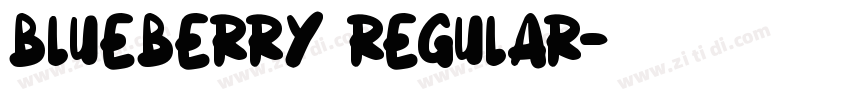 Blueberry Regular字体转换